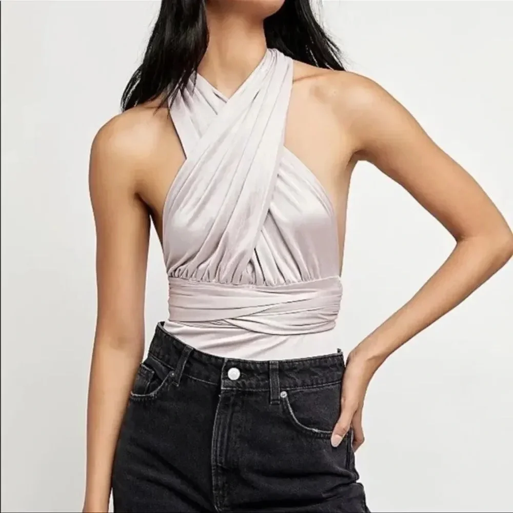 100 Ways Bodysuit in Daytime Fireworks Free People top